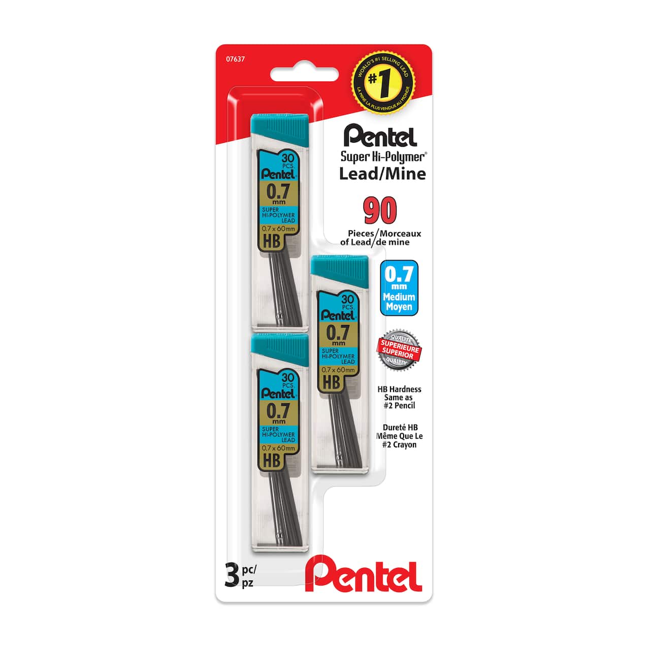 Pentel® 0.7mm HB Super Hi-Polymer Mechanical Pencil Lead Refills, 90ct.